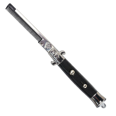 9" Stainless Steel Switch-blade Comb Novelty Toy - LLB Toys