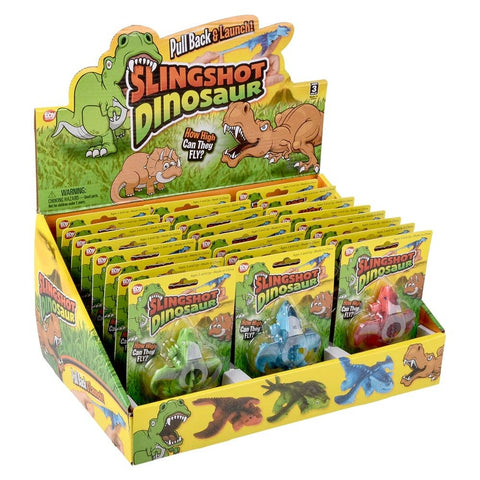4.33" Slingshot Dinosaur 24ct - LLB Toys