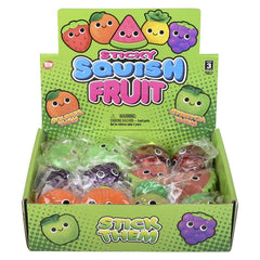 2.25" SQUISH STICKY FRUIT LLB Squishy Toys