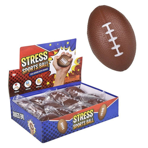 2.5" FOOTBALL STRESS BALL LLB Fidget Toys