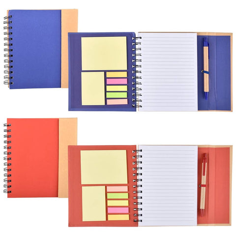 Deluxe Recycle Notebook W/ Pen And Sticky Notes  - LLB Toys