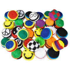 48 PC 2" KNIT FOOTBAG ASSORTMENT LLB kids toys
