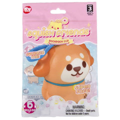 3.25" Kawaii Animals Squish Backpack Clip- LLB Toys