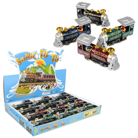 5.5" DIE-CAST PULL BACK SONIC CHOO CHOO TRAIN LLB Car Toys