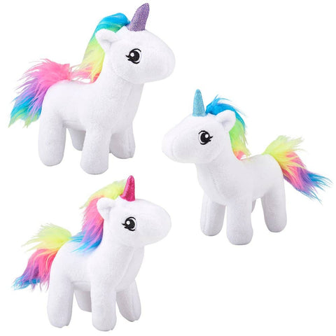 6" RAINBOW UNICORN LLB Plush Toys