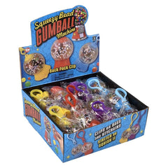 Squeezy Bead Gumball Machine Clip On 2" - LLB Toys