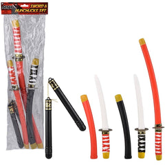 Ninja Sword And Nunchucks 4pc Set LLB kids toys