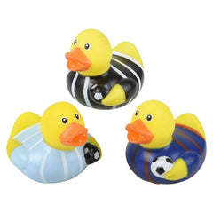 2" SOCCER RUBBER DUCKIES LLB Bath Toys