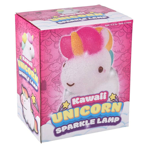 7.5" Kawaii Sitting Unicorn Sparkle Lamp - LLB Toys
