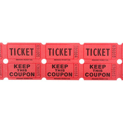 DOUBLE ROLL TICKET RED -2000/ROLL LLB kids toys