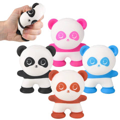 3" Suction Squeeze Panda 12ct - LLB Toys