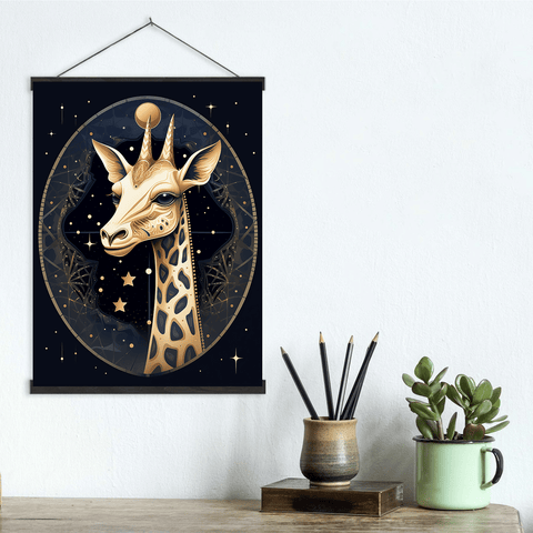 Mystical Giraffe Canvas Wall Art print