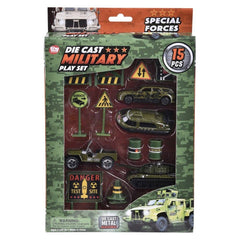 15PC DIE-CAST MILITARY PLAY SET LLB Car Toys
