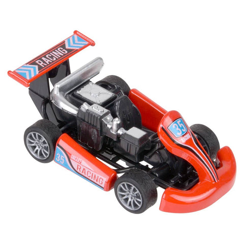 3.5" Diecast Pull Back Go-Kart - LLB Toys