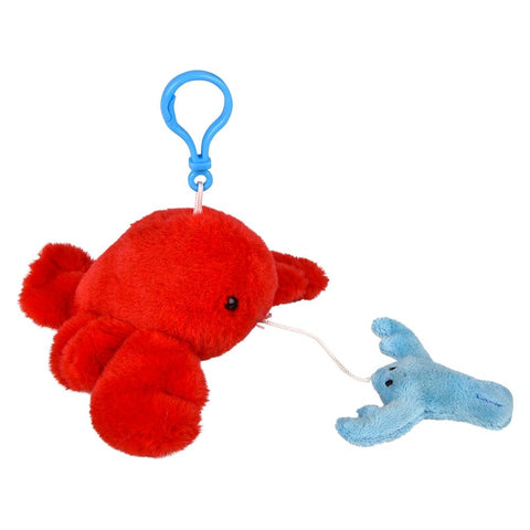3.5" Mighty Quakes Lobster Backpack Clip - LLB Toys