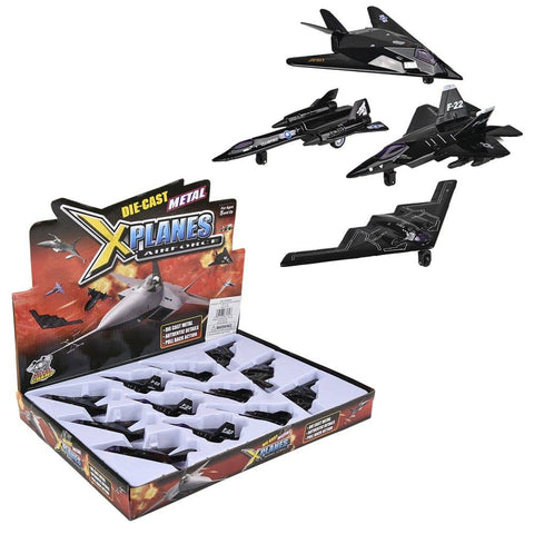 5" DIECAST PULLBACK STEALTH BOMBER LLB kids toys
