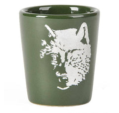 2.5" ETCHED WOLF SHOT GLASS LLB kids toys