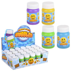 MINI SMILE FACE BUBBLE BOTTLE 1OZ LLB kids toys