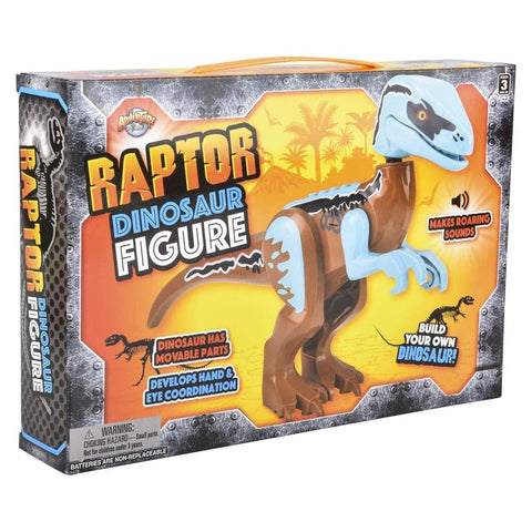VELOCIRAPTOR ROARING DINOSAUR BLOCK FIGURE LLB kids toys