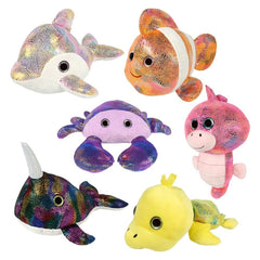 16.5" BIG EYE SPARKLE SEA ASSORTMENT 12PCS LLB kids toys