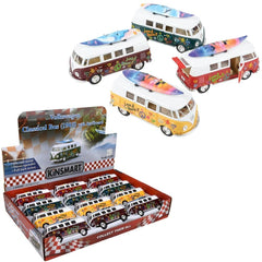 5" DIE-CAST VW BUS WITH SURFBOARD LLB Car Toys