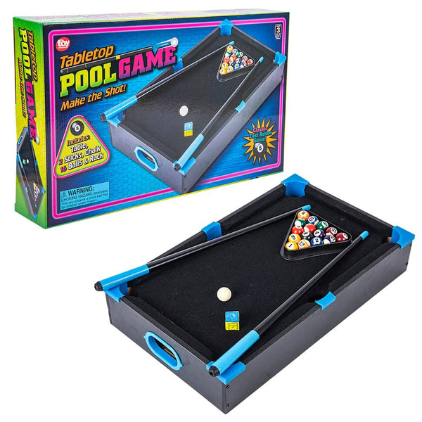 NEON WOODEN TABLETOP POOL GAME 20.5
