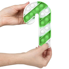 CANDY CANE BUBBLE POPPER 6.5" LLB kids toys Christmas