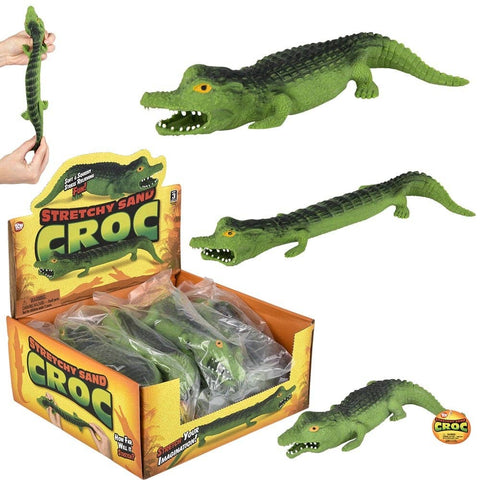 10" STRETCHY SAND CROCODILE - LLB kids toys
