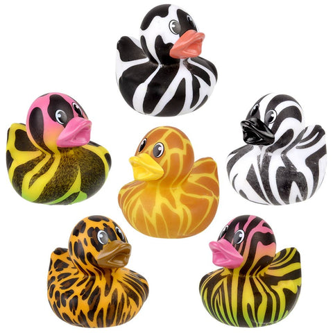 2" Animal Print Duckies - LLB Toys