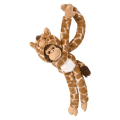 27.5" Dressed Giraffe Hanging Monkey - LLB Toys