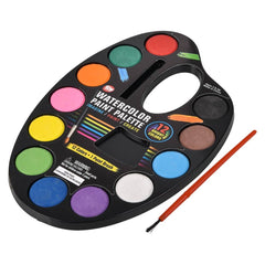 12 Color Water Paint Palette 9.5" - LLB Toys
