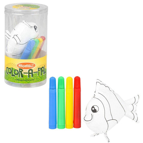5" FISH COLOR-A-PAL LLB Plush Toys