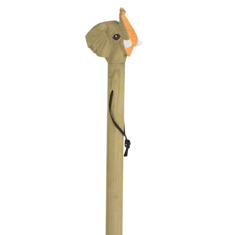 48" WOODEN ELEPHANT WALKING STICK LLB kids toys