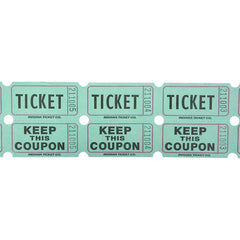 DOUBLE ROLL TICKET GREEN -2000/ROLL LLB kids toys