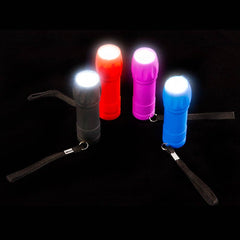 3.5" 9-LED RUBBER BARREL FLASHLIGHT LLB kids toys
