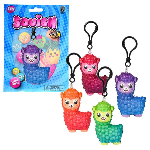 Squish Alpaca Backpack Clip 3" Backpack - LLB Toys