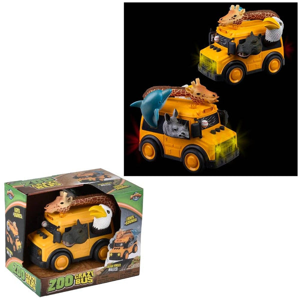 Animal School Bus With Lights And Sound - LLB Toys