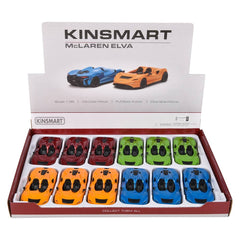 5" Diecast Pull Back McLaren Elva 12ct - LLB Toys
