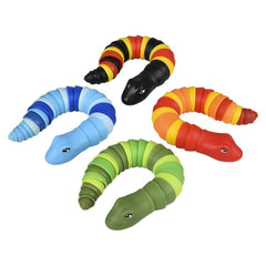 9.33" Wiggle Sensory Snake Fidget Toy 12ct - LLB Toys