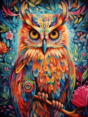 Fantasy Owl Canvas Wall Art print