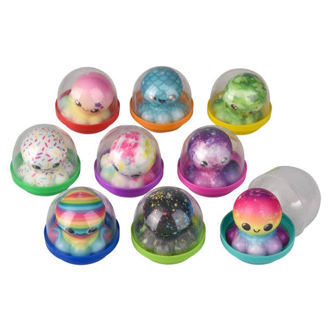 2" Micro Squish Octopus Assortment In 2" Capsule - LLB Toys