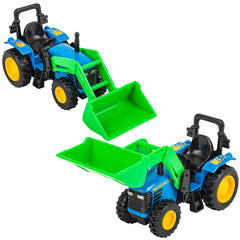 6" DIE-CAST SCOOP TRACTOR LLB Car Toys