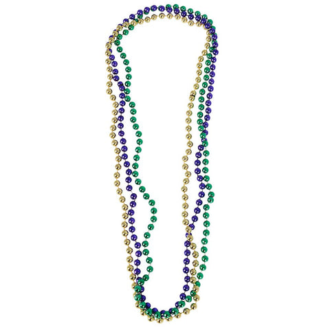 33" 7 mm PURPLE/GREEN/GOLD BEADS LLB kids Accessories