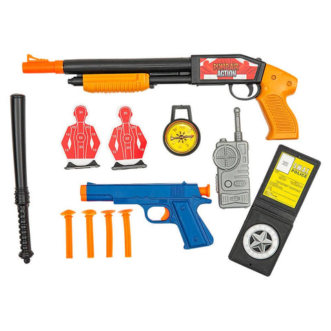 POLICE ACTION FORCE DART SET 8PCS - LLB kids toys