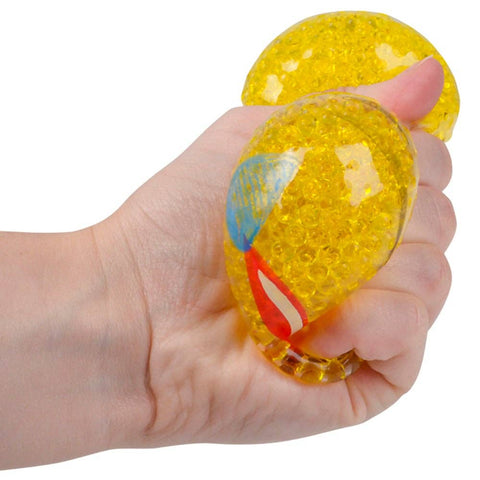 2.25" SQUEEZY BEAD EMOTICON BALL LLB kids toys