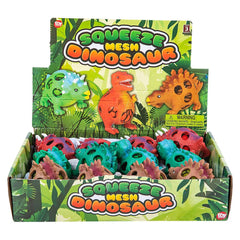 4" MESH SQUEEZE DINOSAUR LLB Squishy Toys