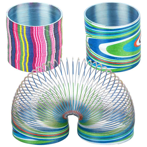 2" Colorful Striped Metal Coil Springs - LLB Toys
