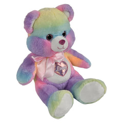 18" Cotton Candy Heart Bear - LLB Toys