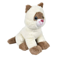 Sitting Cat 11in Asmt Plush Toy - LLB Toys