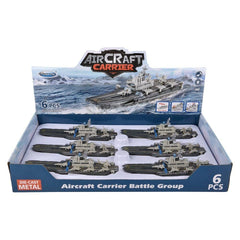 8.5" Diecast  Air Craft Carrier-Light And Sound - LLB Toys